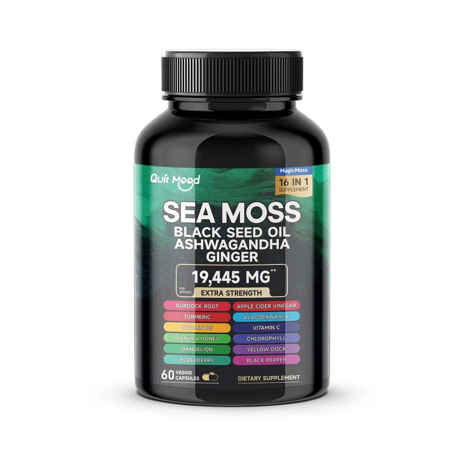 Sea Moss and Shilajit Bundle – 120 Capsule Wellness Formula-2 Bundles / United States