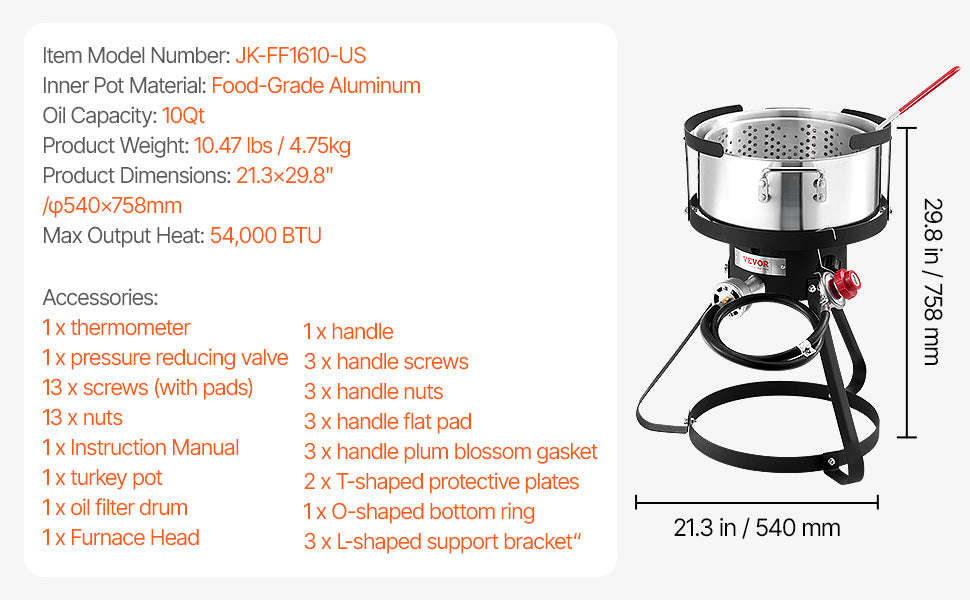 Seafood Boiling Kit with Strainer-100QT / United States