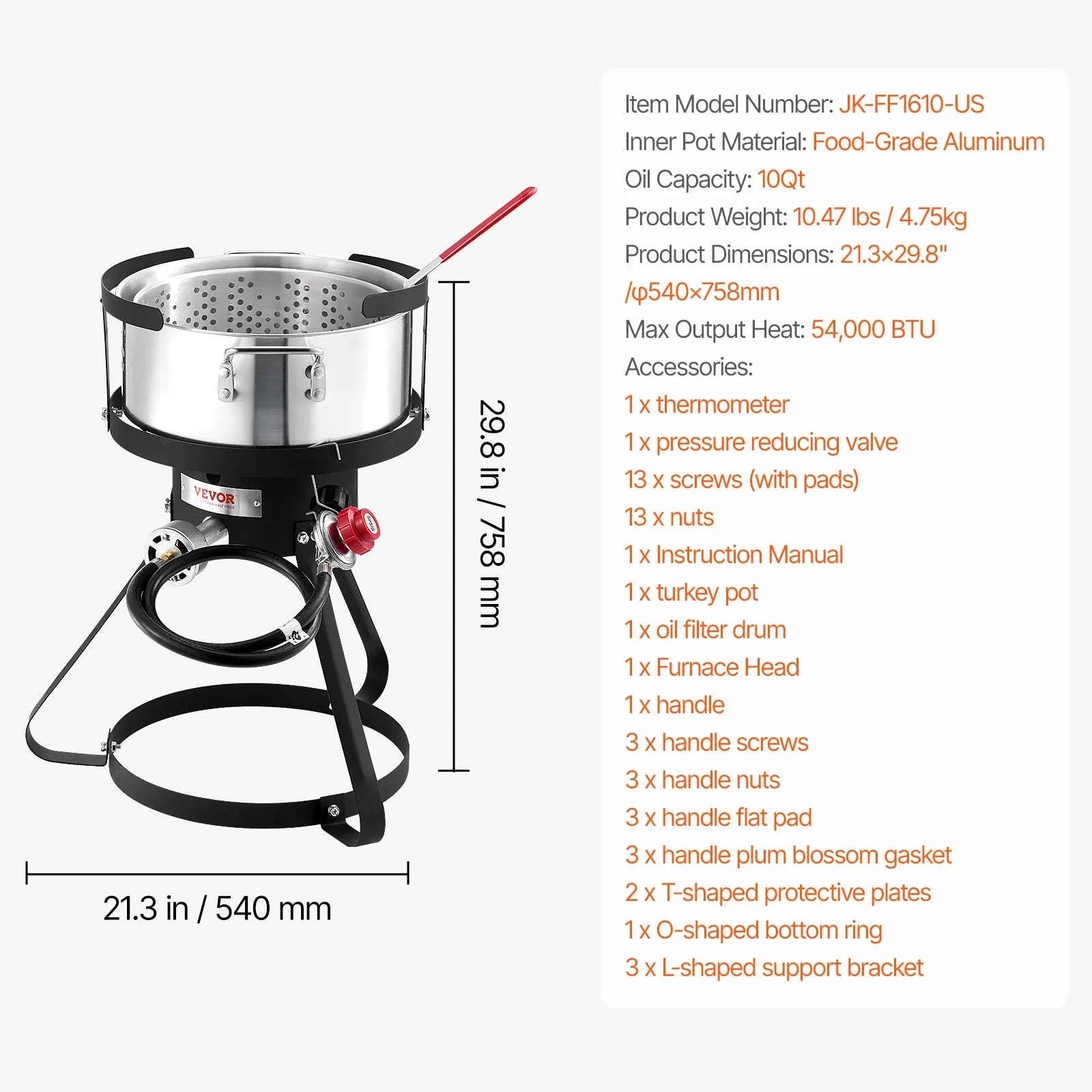 Seafood Boiling Kit with Strainer-100QT / United States