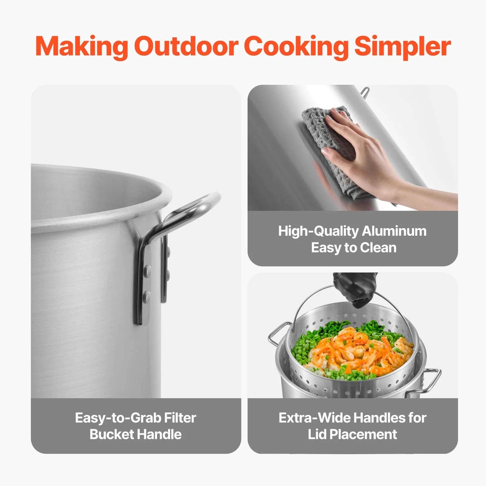 Seafood Boiling Kit with Strainer-100QT / United States