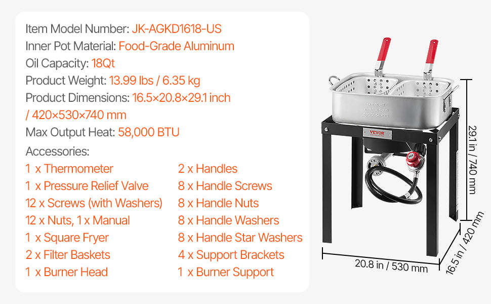 Seafood Boiling Kit with Strainer-100QT / United States