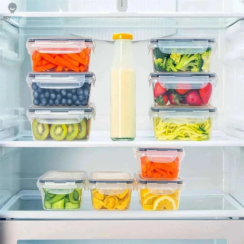 Sealed Rectangular Refrigerator Storage Box, Airtight Food Organizer-1500ml-1pc