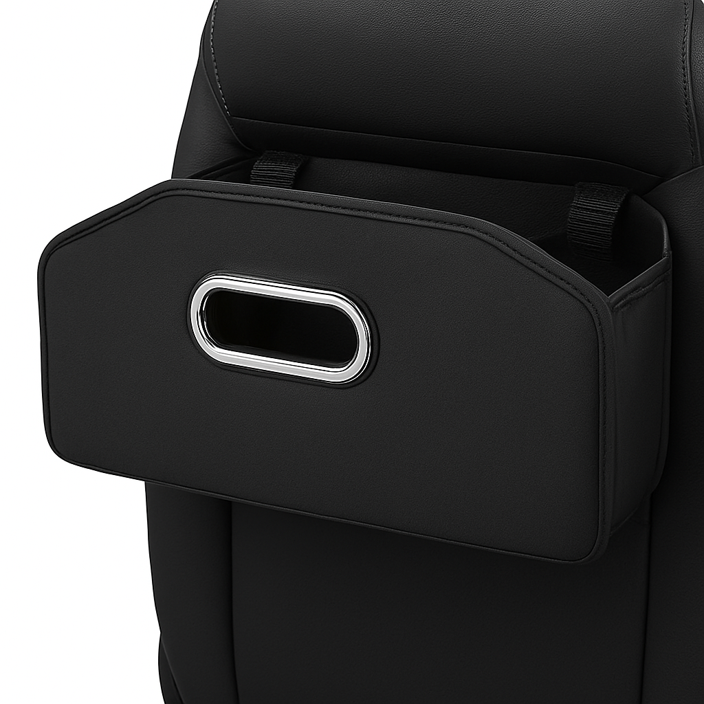 Car Seat Back Organizer with Tissue Holder, Cup Holder and Hooks