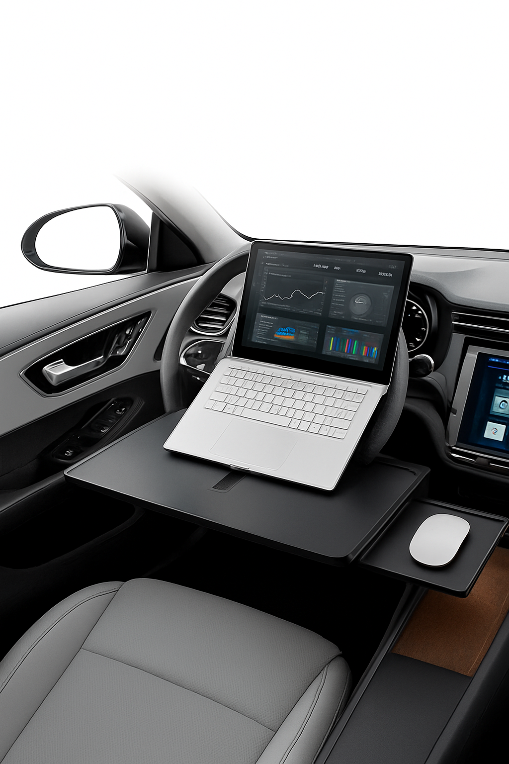 Extendable Steering Wheel Tray for Car