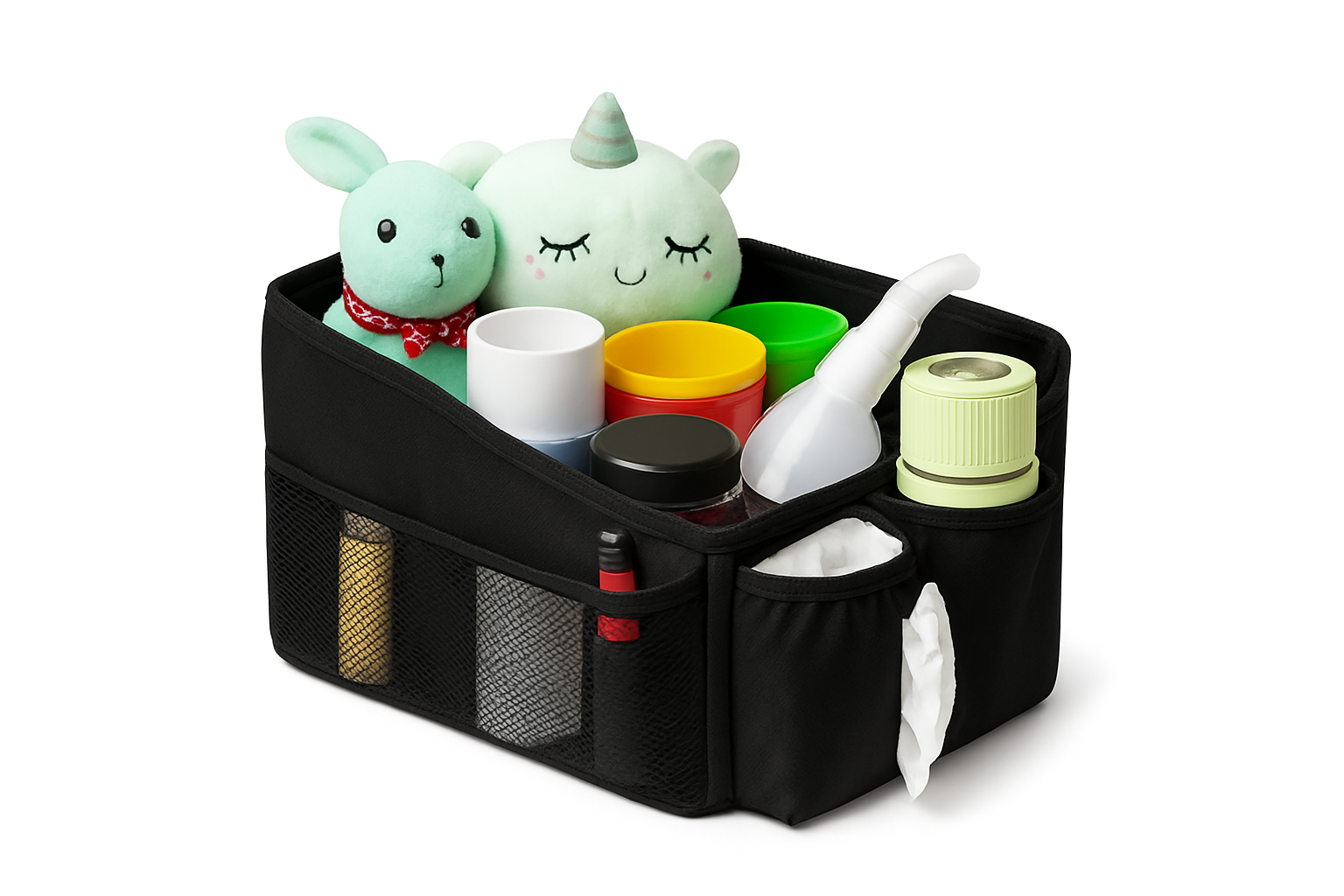 Foldable Car Seat Organizer Multi-Pocket Large Capacity Storage Bag Waterproof Oxford Cloth