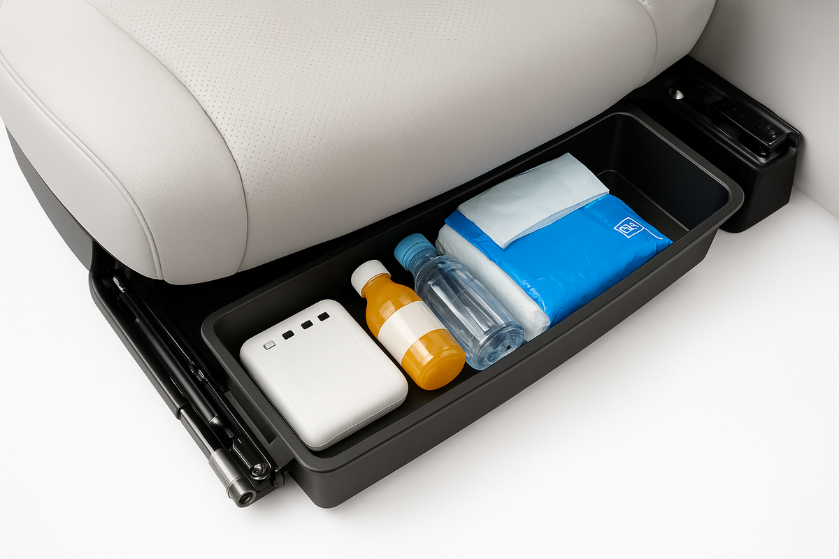 SEAMETAL Untersehr Storage Box Universal Auto Sitz Unterer Organizer Box Abnehmbare Aufbewahrungsbox Gadget Case Universal Zubehör