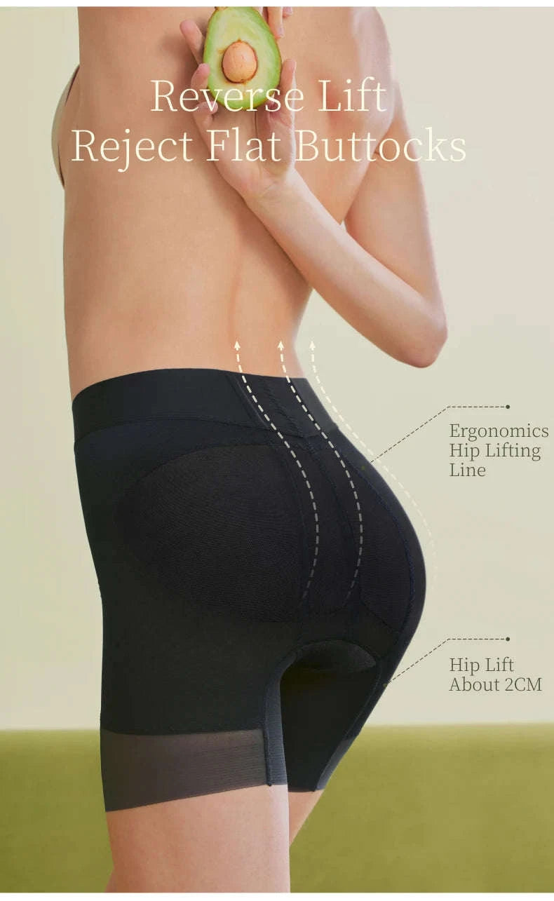 Seamless Tummy Control Shaper Shorts for Women (Thin, Firm Hold)-Summer-Black-N162 / S