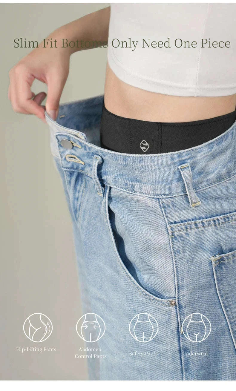 Seamless Tummy Control Shaper Shorts for Women (Thin, Firm Hold)-Summer-Black-N162 / S
