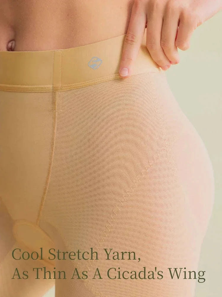 Seamless Tummy Control Shaper Shorts for Women (Thin, Firm Hold)-Summer-Black-N162 / S