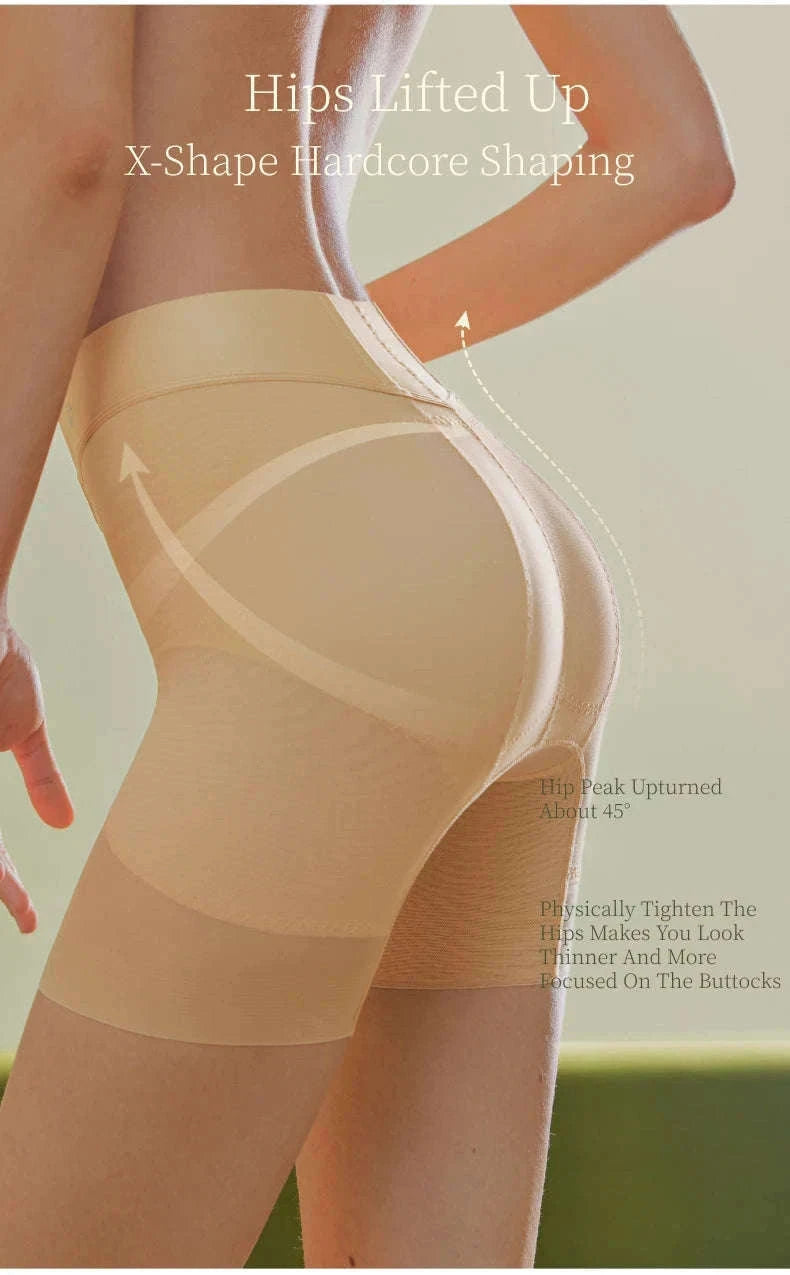 Seamless Tummy Control Shaper Shorts for Women (Thin, Firm Hold)-Summer-Black-N162 / S