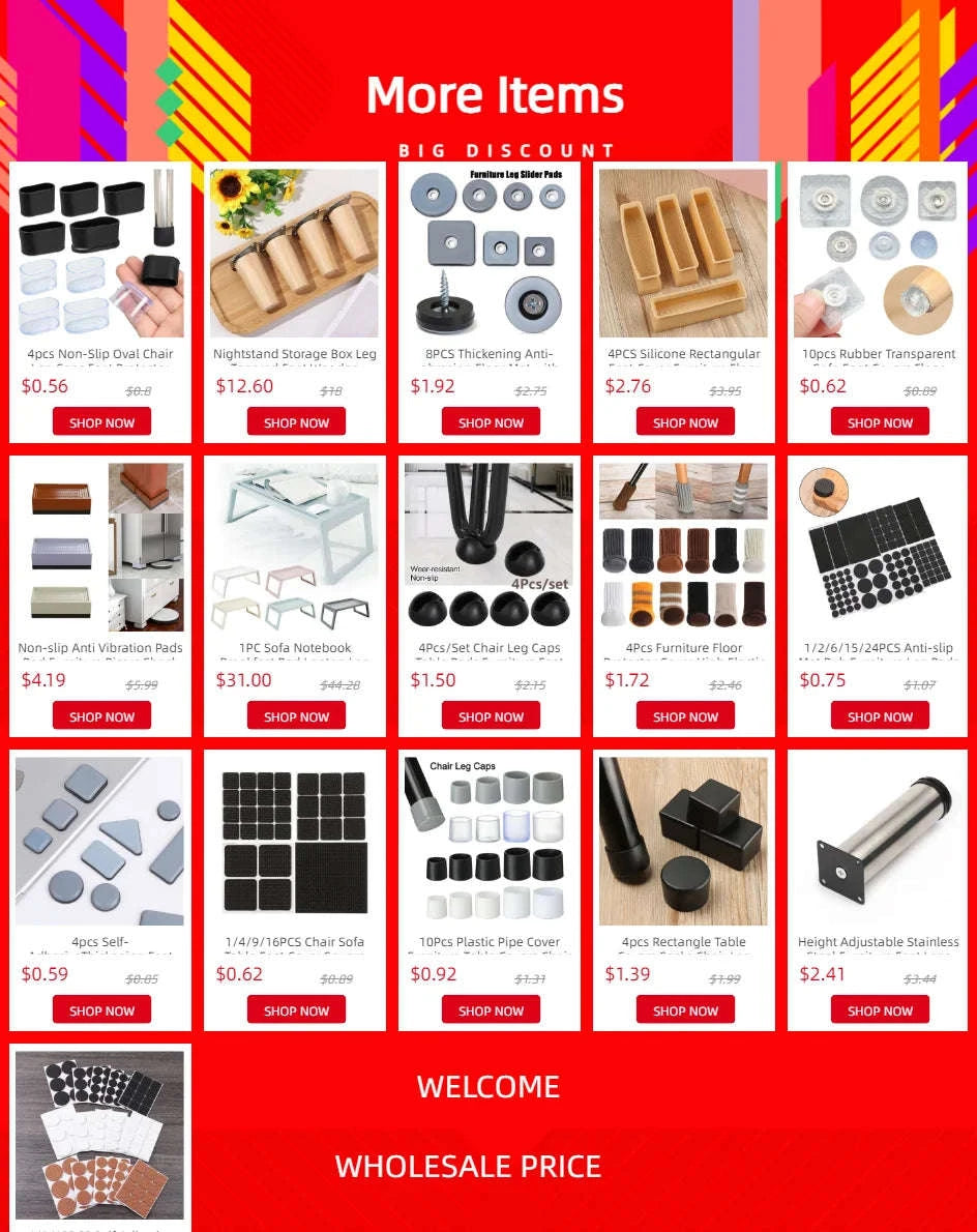 Self Adhesive Furniture Leg Felt Pads for Floor Protection-black / 3mm