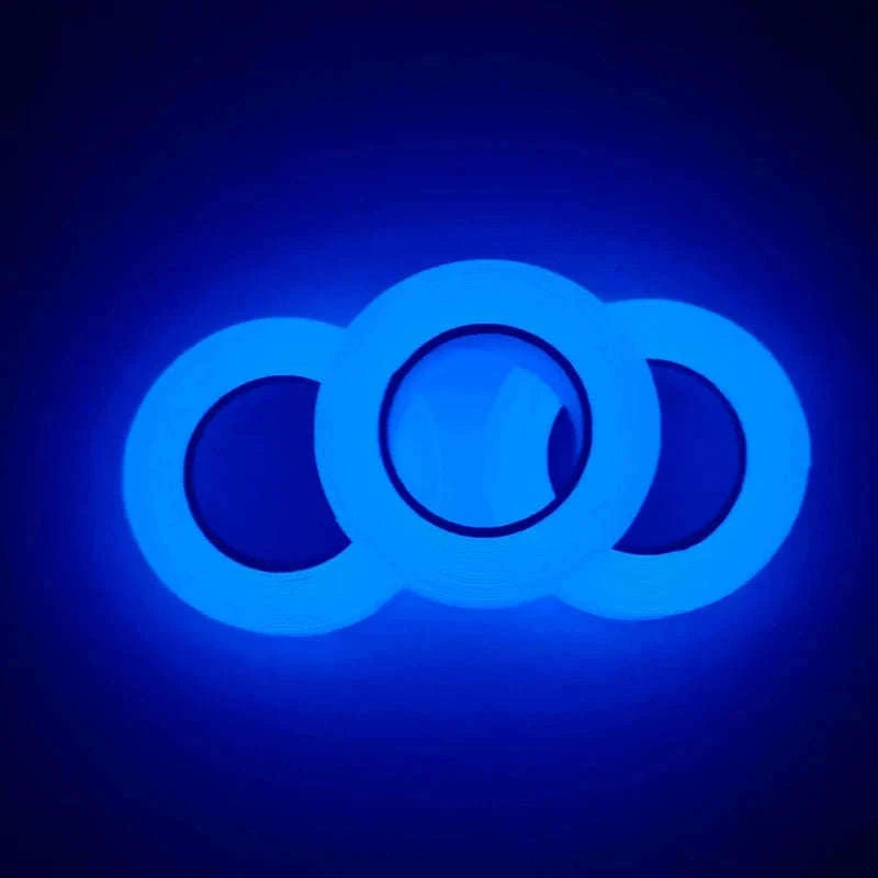 Self-Adhesive Luminous Safety Tape for Clear Night Visibility-blue 3cmx3m