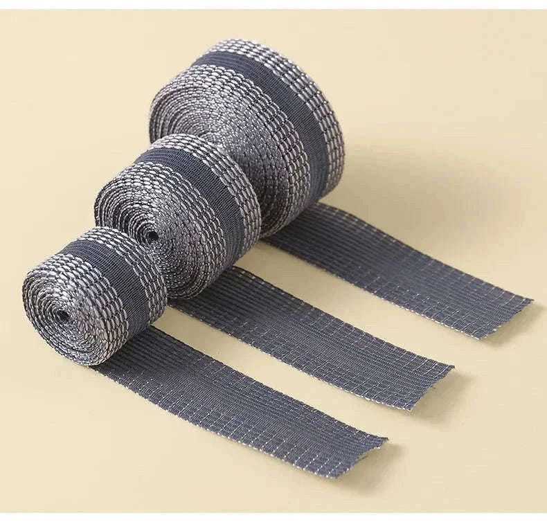 Self-Adhesive Pants Patch for Quick Iron-On Hem Repair-Black 5M