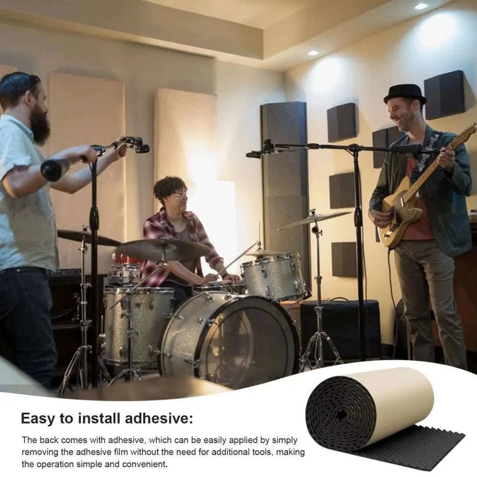 Self Adhesive Soundproofing Insulation Cotton-100x25x2cm