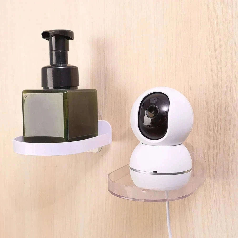 Self-Adhesive Wall Mount Shelf for Security Cameras & Baby Monitors-2X Clear