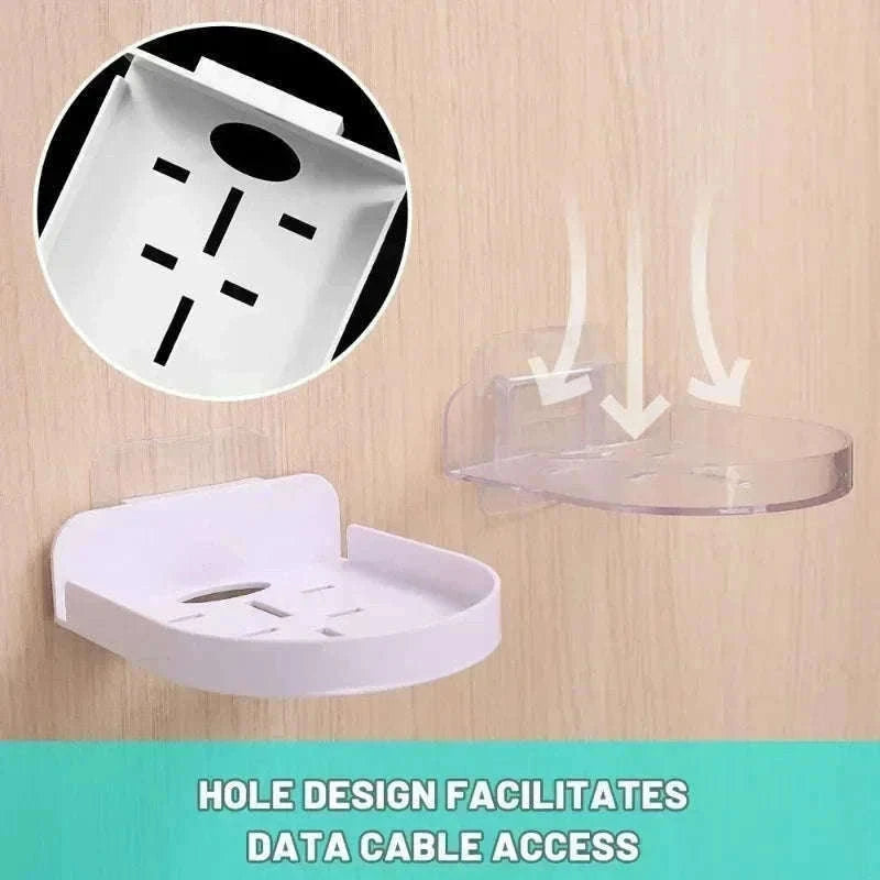 Self-Adhesive Wall Mount Shelf for Security Cameras & Baby Monitors-2X Clear