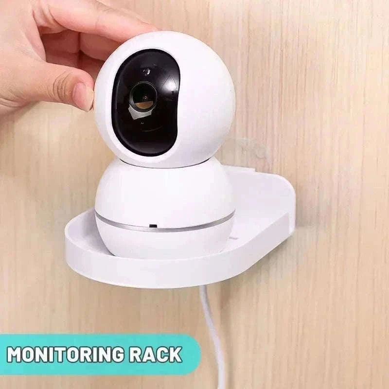 Self-Adhesive Wall Mount Shelf for Security Cameras & Baby Monitors-2X Clear