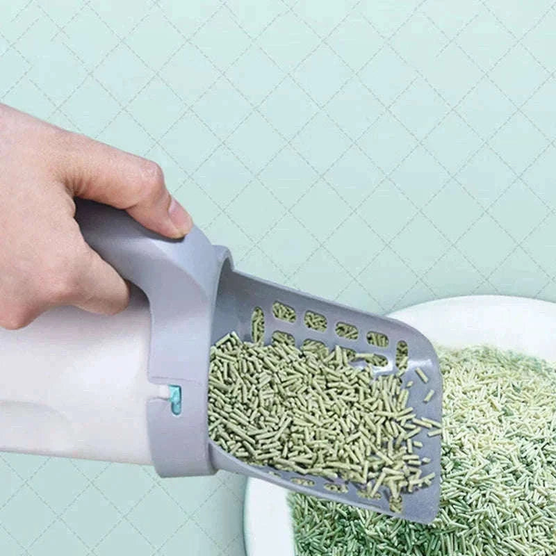 Self-Cleaning Cat Litter Scoop with Built-In Waste Bin-XXXS / a set