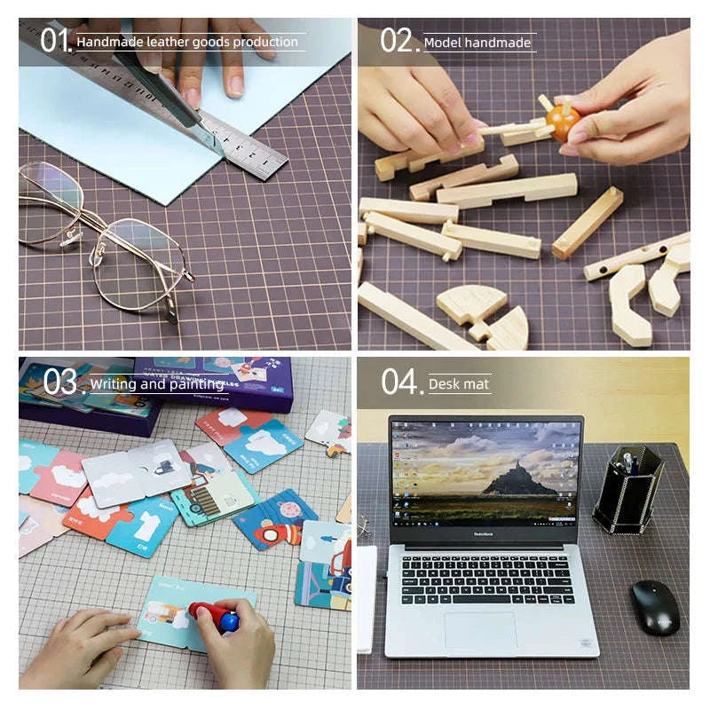 Self Healing Cutting Mat Double-Sided PVC Craft Board A1–A5-8mm Thick A4-1pc / United States