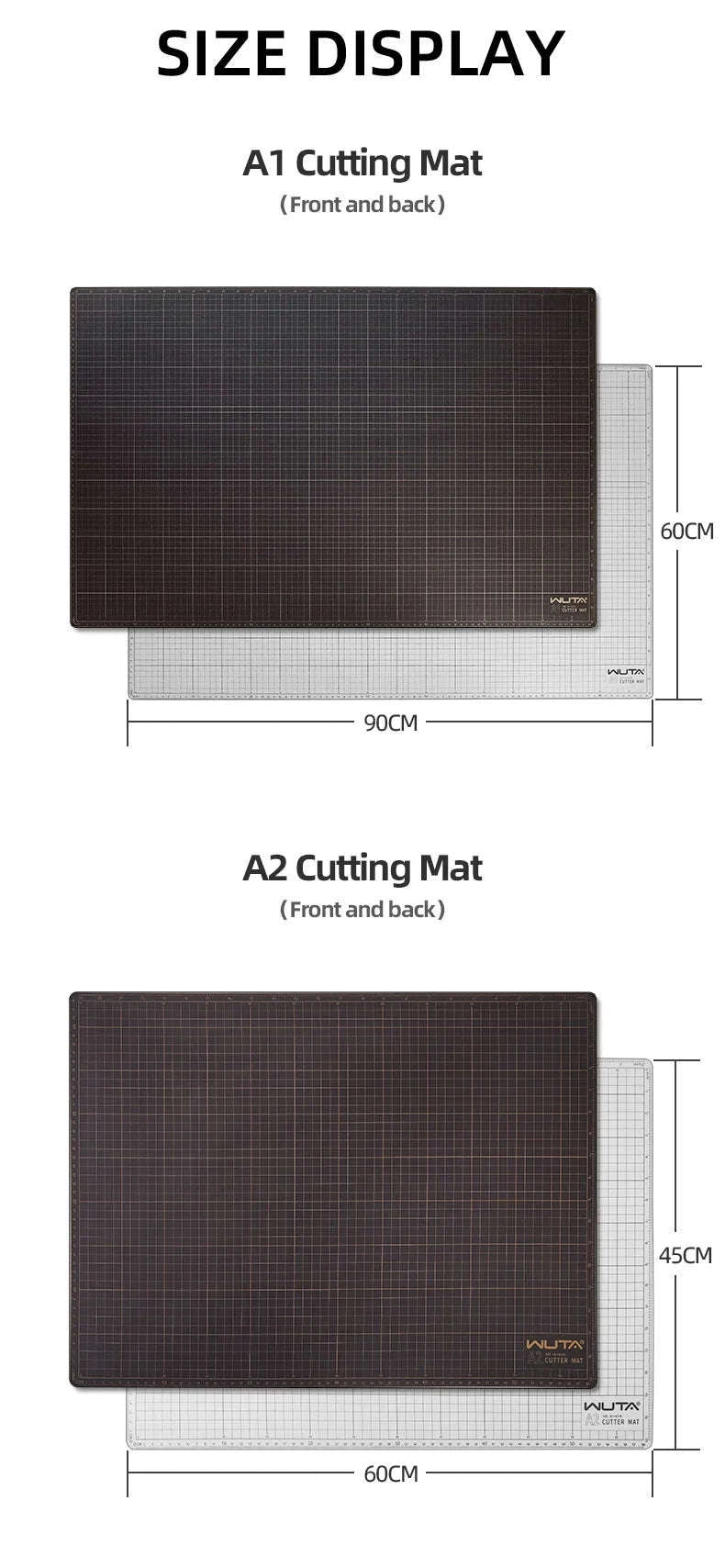 Self Healing Cutting Mat Double-Sided PVC Craft Board A1–A5-8mm Thick A4-1pc / United States