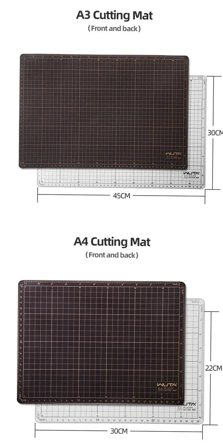 Self Healing Cutting Mat Double-Sided PVC Craft Board A1–A5-8mm Thick A4-1pc / United States
