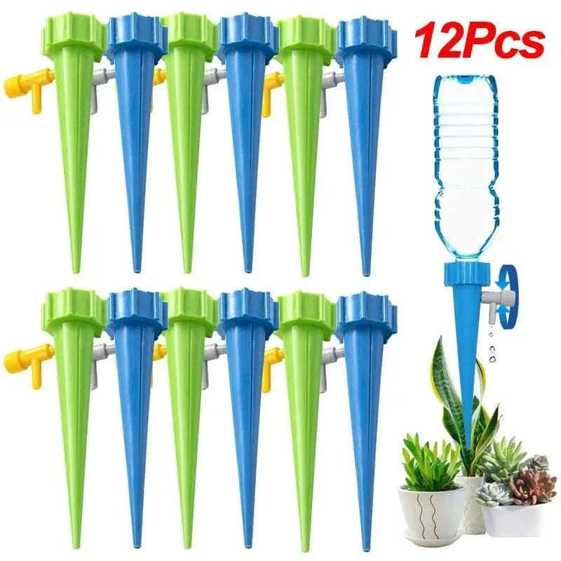 Self Watering Spike for Hands-Free Plant Care-Blue-6Pcs