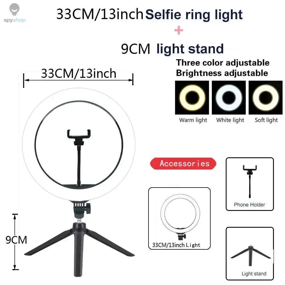 Selfie LED Ring Light Studio Kit-33CM LED 160tripod