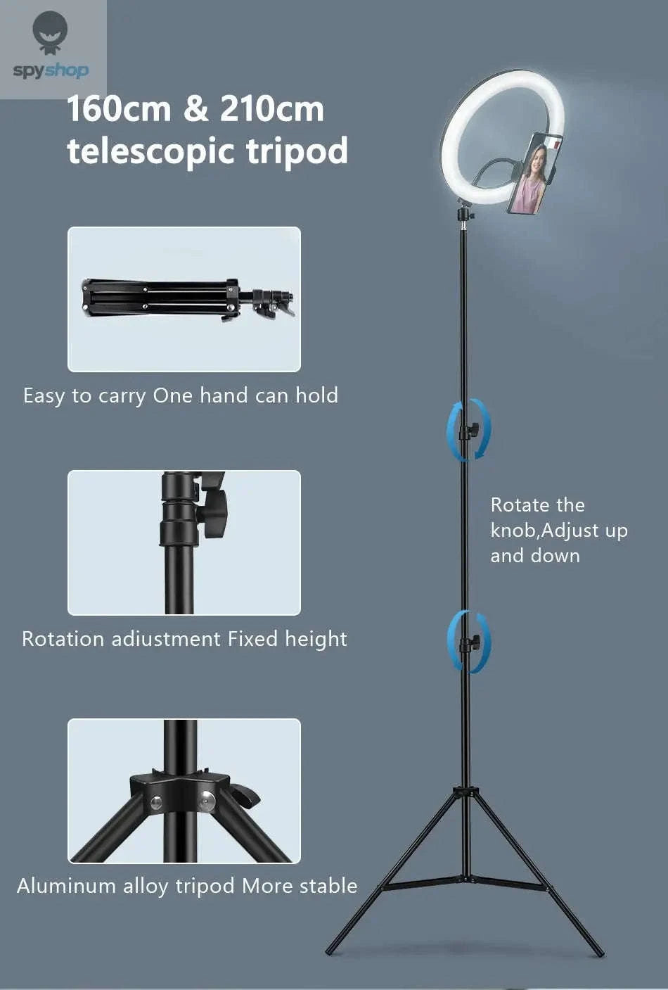 Selfie LED Ring Light Studio Kit-33CM LED 160tripod