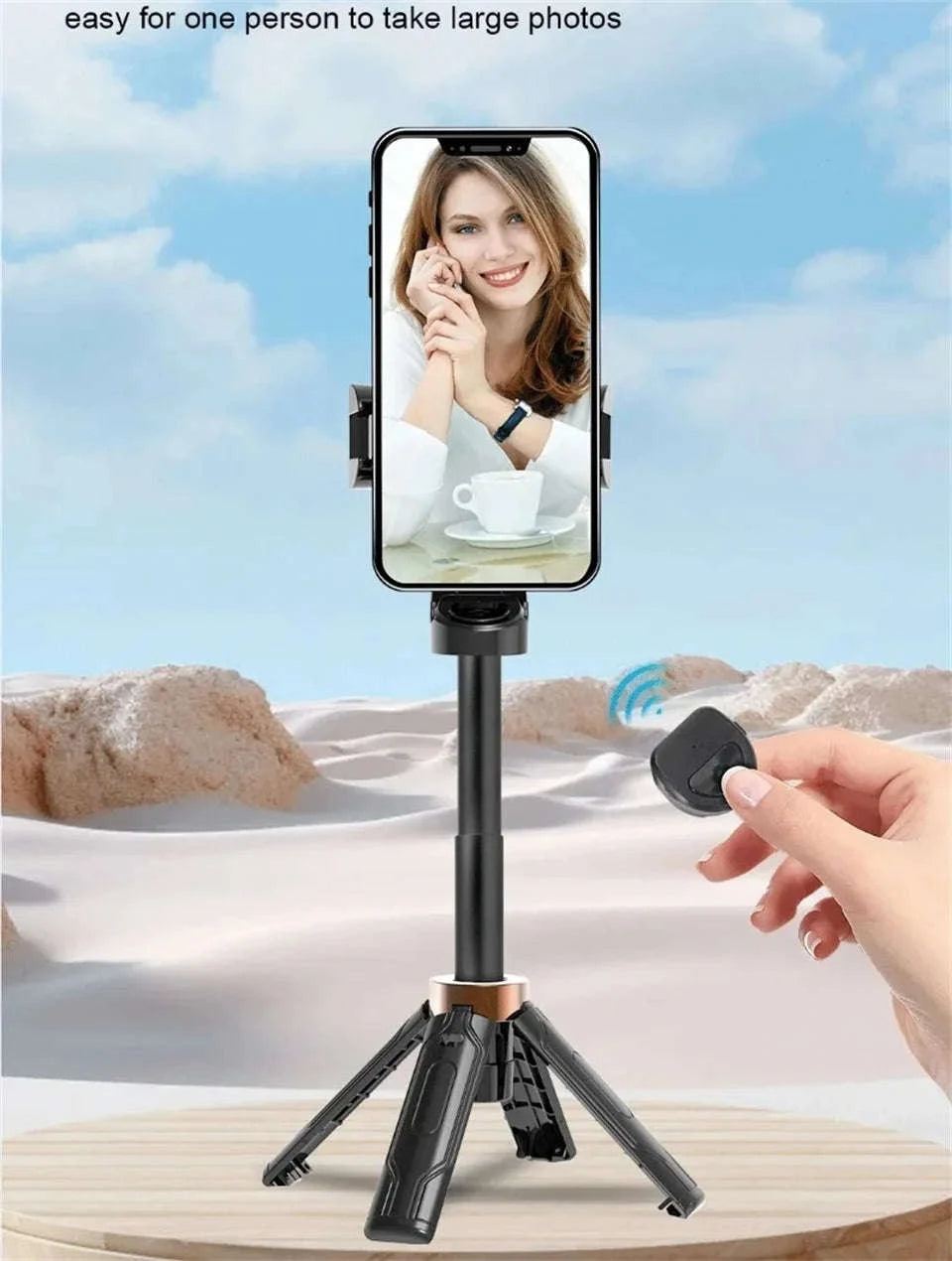 Selfie Stick Tripod with Bluetooth Remote for Smartphones-black / United States