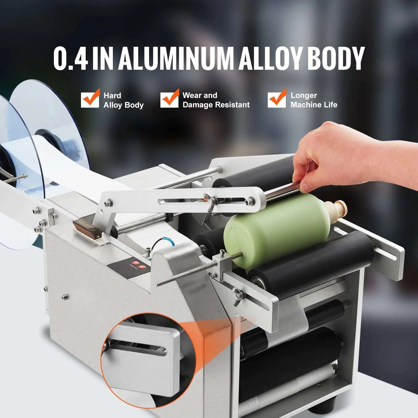 Semi-Automatic Bottle Labeling Machine 20–50 pcs/min Electric-MT-50Alu / CZECH REPUBLIC