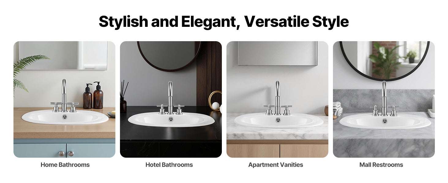 Semi Recessed Oval Bathroom Sink 19.09x16.73in Ceramic Basin-17x20inch / United States