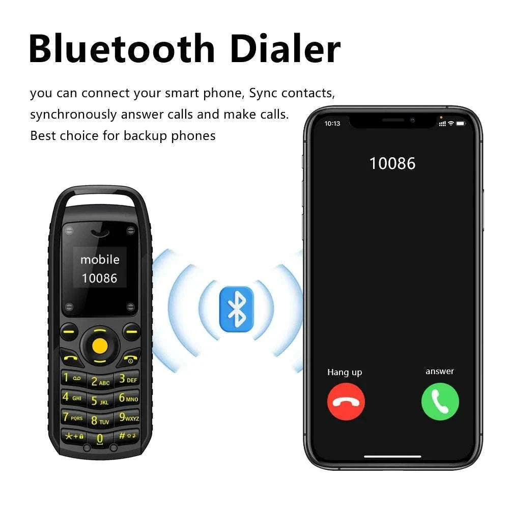 SERVO B25 Mini Mobile Phone for Simple Calls and Travel-green