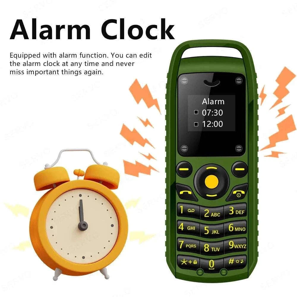 SERVO B25 Mini Mobile Phone for Simple Calls and Travel-green