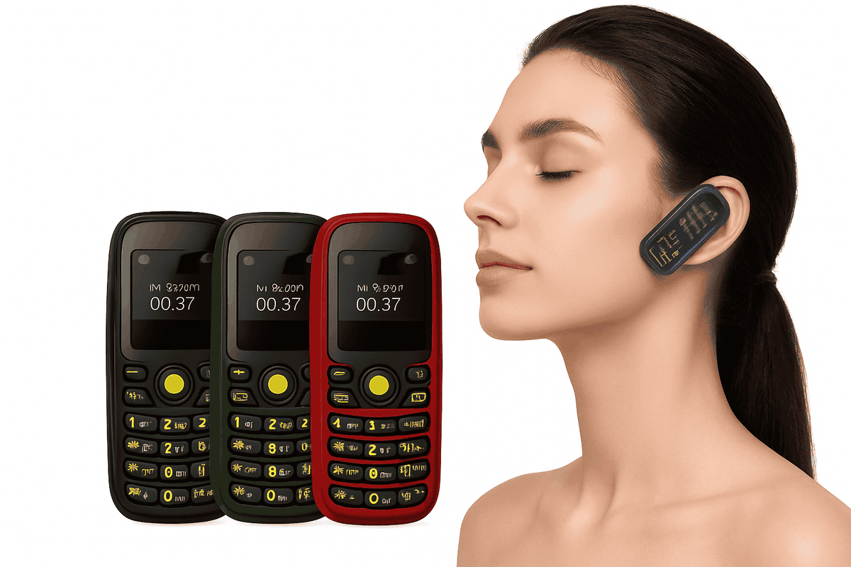 SERVO B25 Mini Mobile Phone for Simple Calls and Travel-green