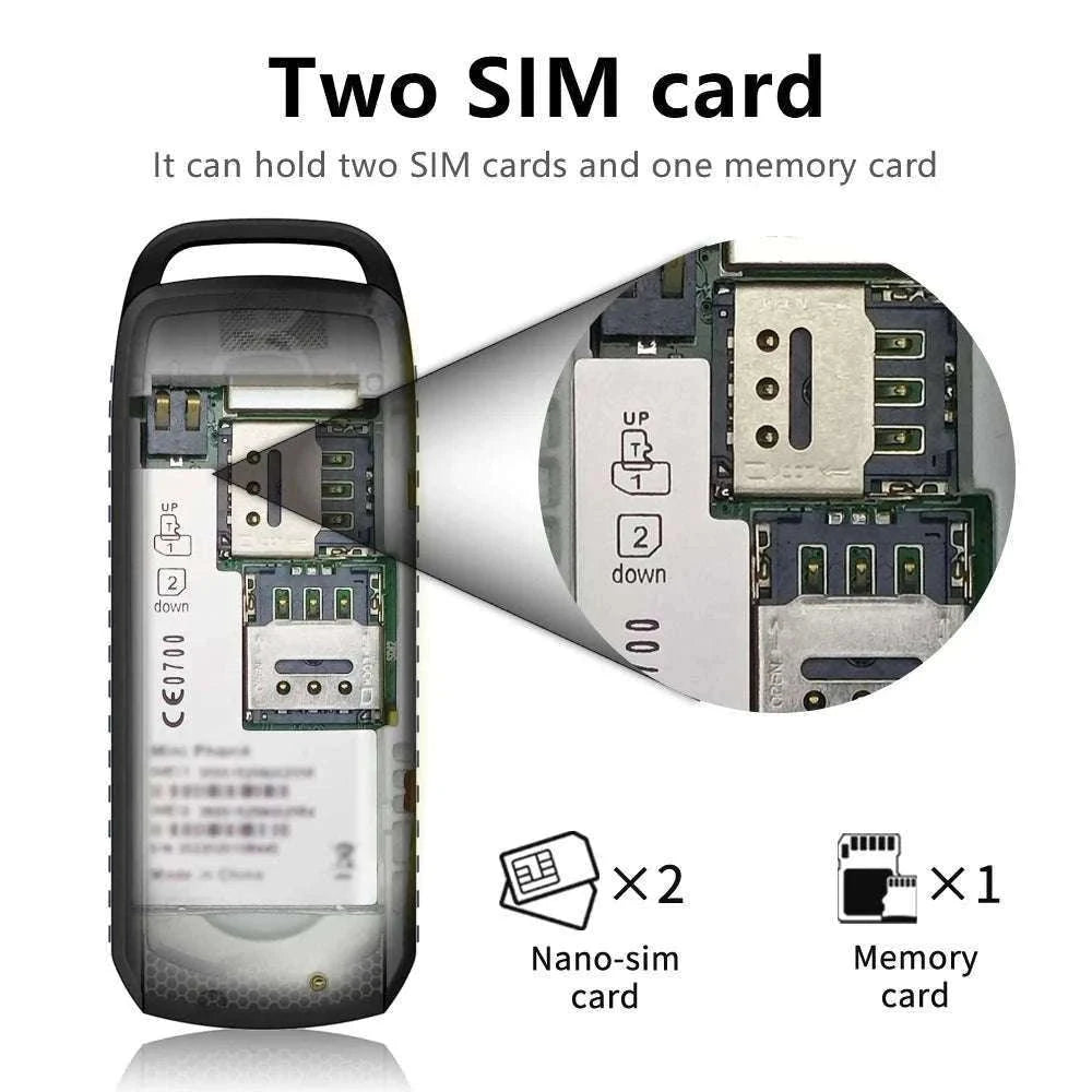 SERVO B25 Mini Mobile Phone for Simple Calls and Travel-green
