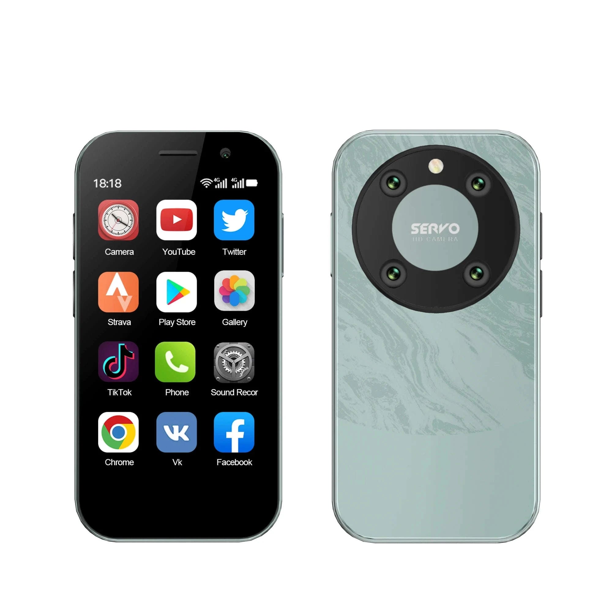 SERVO KING 9000 Mini Smartphone – 3.0 inch HD 4G LTE-black / 4G LTE Cellular / 2 G|16g