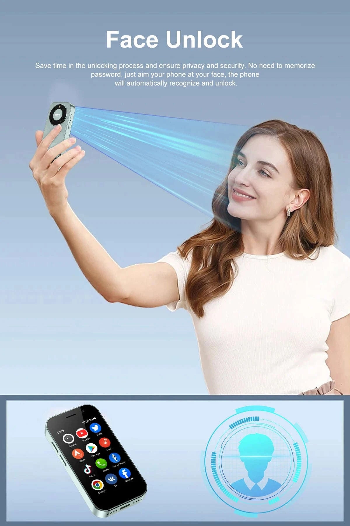 SERVO KING 9000 Mini Smartphone with 3.0" HD Display-PURPLE / 16g / 4G LTE Cellular|2 G