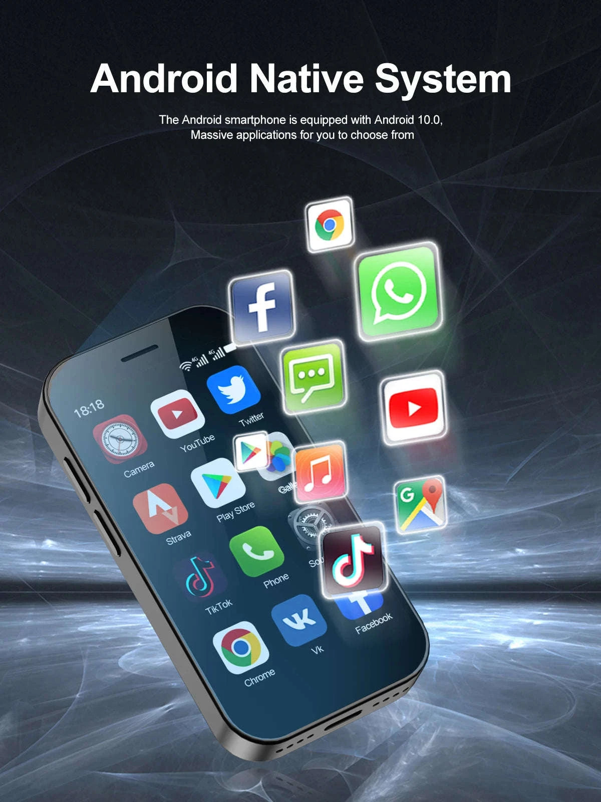 SERVO KING 9000 Mini Smartphone with 3.0" HD Display-PURPLE / 16g / 4G LTE Cellular|2 G