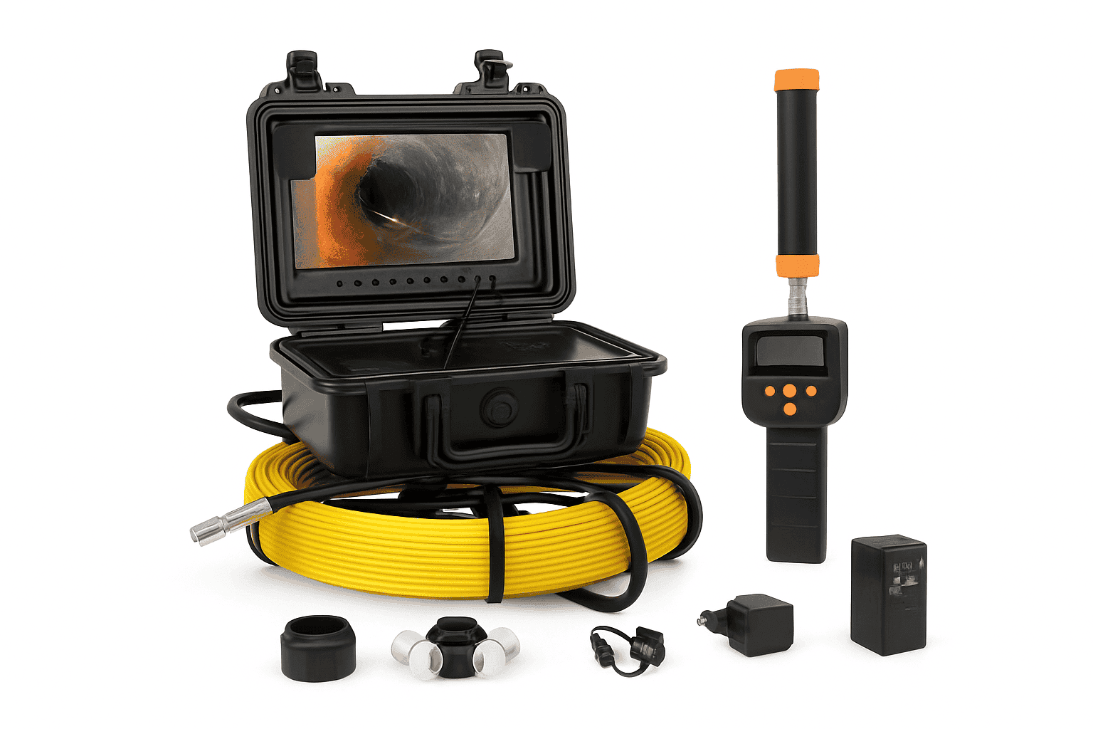 Sewer Camera with 512Hz Locator and 9" Display-9 inch Screen 91M / spain