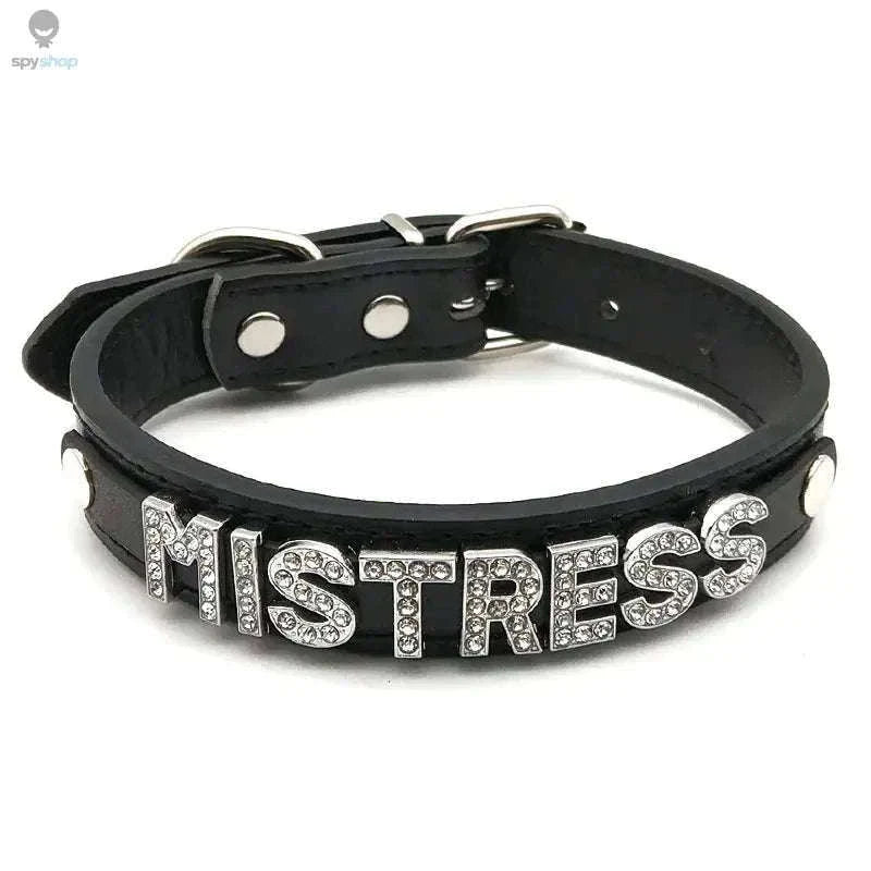 Sexy Rhinestone Letter Choker with Custom Sparkle-Small (27cm-35cm) / GOOD GIRL