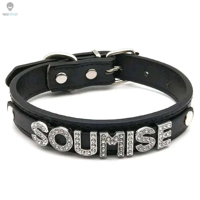 Sexy Rhinestone Letter Choker with Custom Sparkle-Small (27cm-35cm) / GOOD GIRL