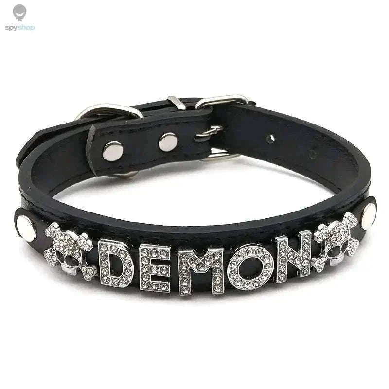 Sexy Rhinestone Letter Choker with Custom Sparkle-Small (27cm-35cm) / GOOD GIRL