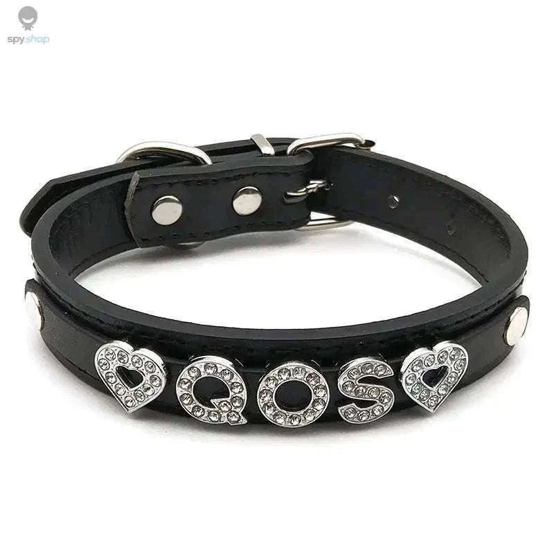Sexy Rhinestone Letter Choker with Custom Sparkle-Small (27cm-35cm) / GOOD GIRL