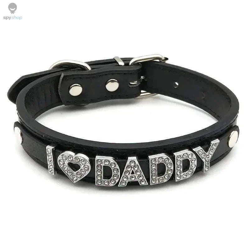 Sexy Rhinestone Letter Choker with Custom Sparkle-Small (27cm-35cm) / GOOD GIRL