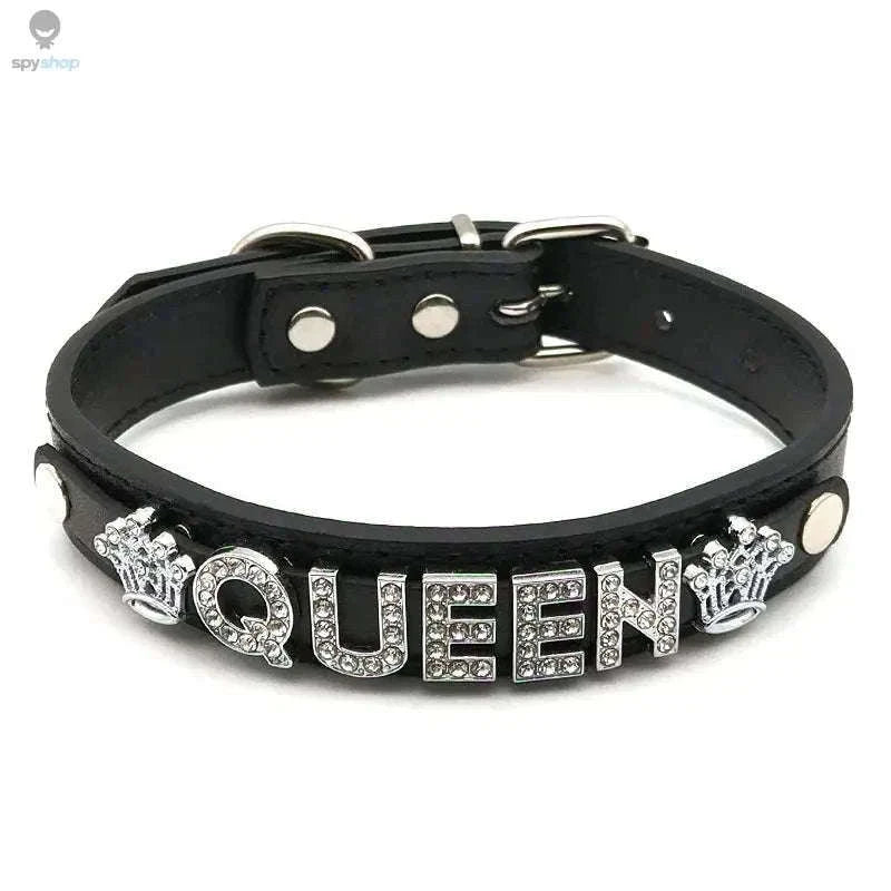 Sexy Rhinestone Letter Choker with Custom Sparkle-Small (27cm-35cm) / GOOD GIRL