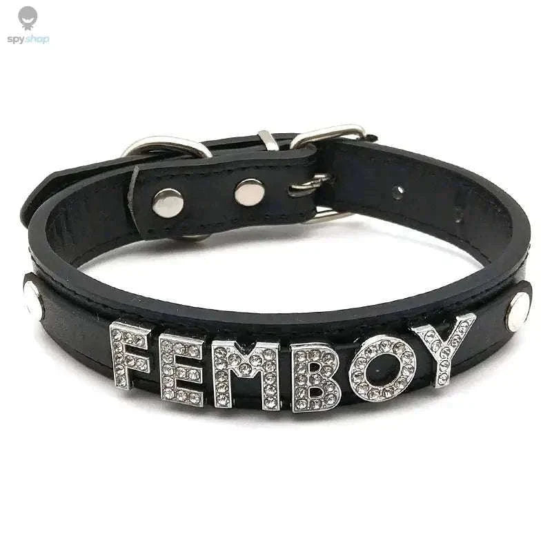 Sexy Rhinestone Letter Choker with Custom Sparkle-Small (27cm-35cm) / GOOD GIRL