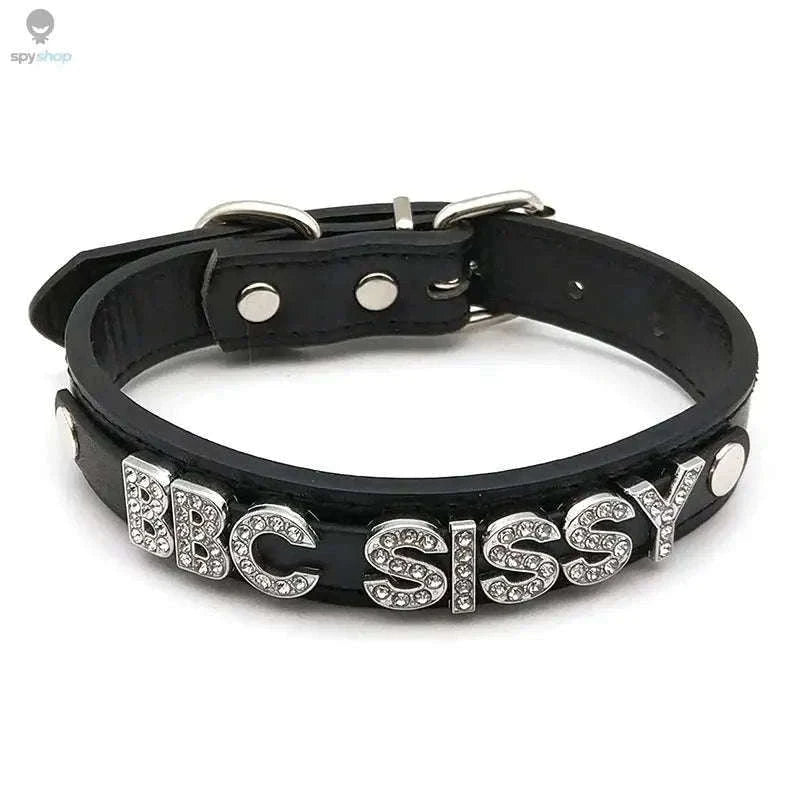 Sexy Rhinestone Letter Choker with Custom Sparkle-Small (27cm-35cm) / GOOD GIRL