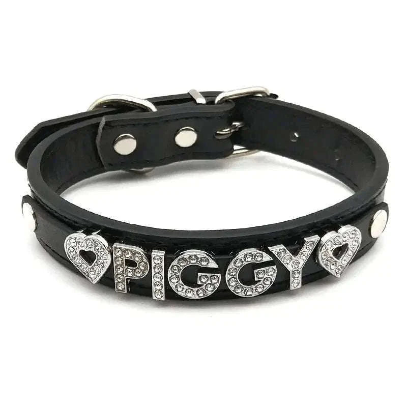 Sexy Rhinestone Letter Choker with Custom Sparkle-Small (27cm-35cm) / GOOD GIRL