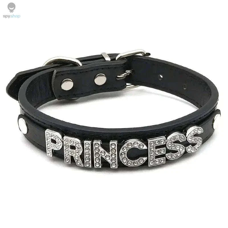 Sexy Rhinestone Letter Choker with Custom Sparkle-Small (27cm-35cm) / GOOD GIRL