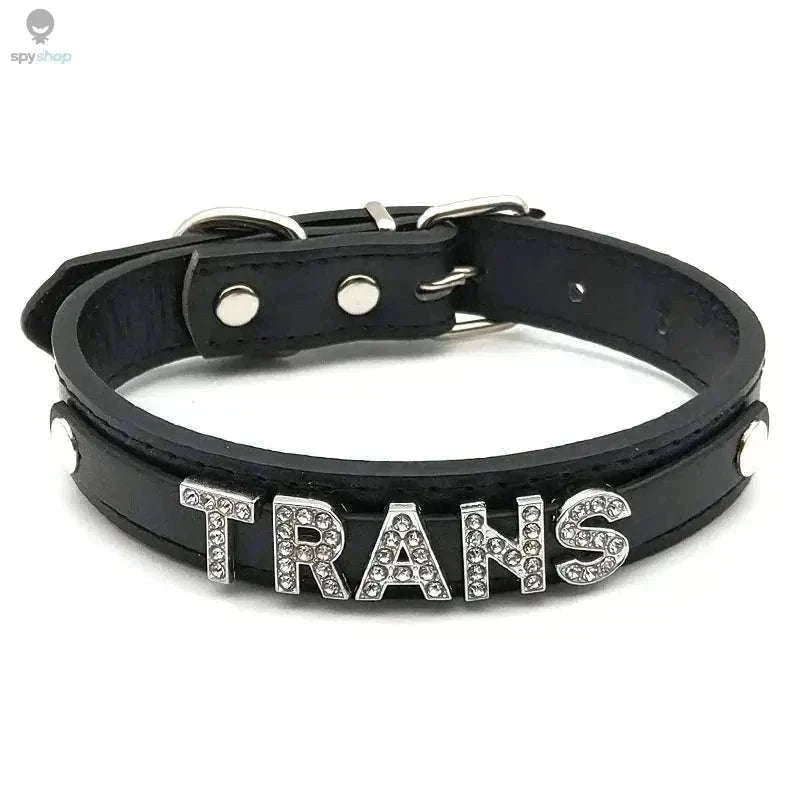 Sexy Rhinestone Letter Choker with Custom Sparkle-Small (27cm-35cm) / GOOD GIRL
